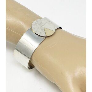 Modernist Sterling Silver 10K Gold Cuff Bracelet JPA Jules Perrier Atelier?